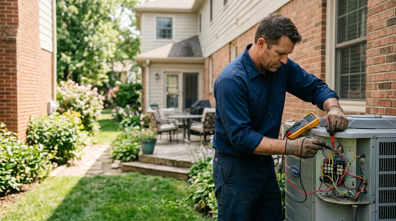 HVAC technician working near Riley, KS